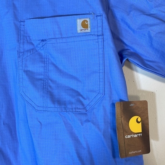 NWT. Carhartt Ripstop Surgical Shirt in Ceil Blue. Men’s Large. - Picture 4 of 16